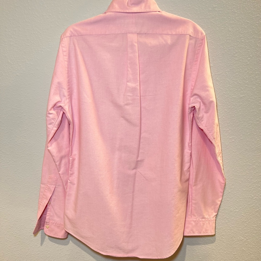 Polo Ralph Lauren Slim Fit Stretch Oxford Pink Shirt Size M - Picture 8 of 14
